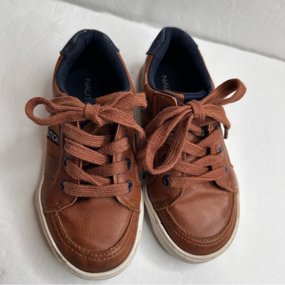 Nautica Toddler Boy's Brown Sneakers Lace-Up Size 9